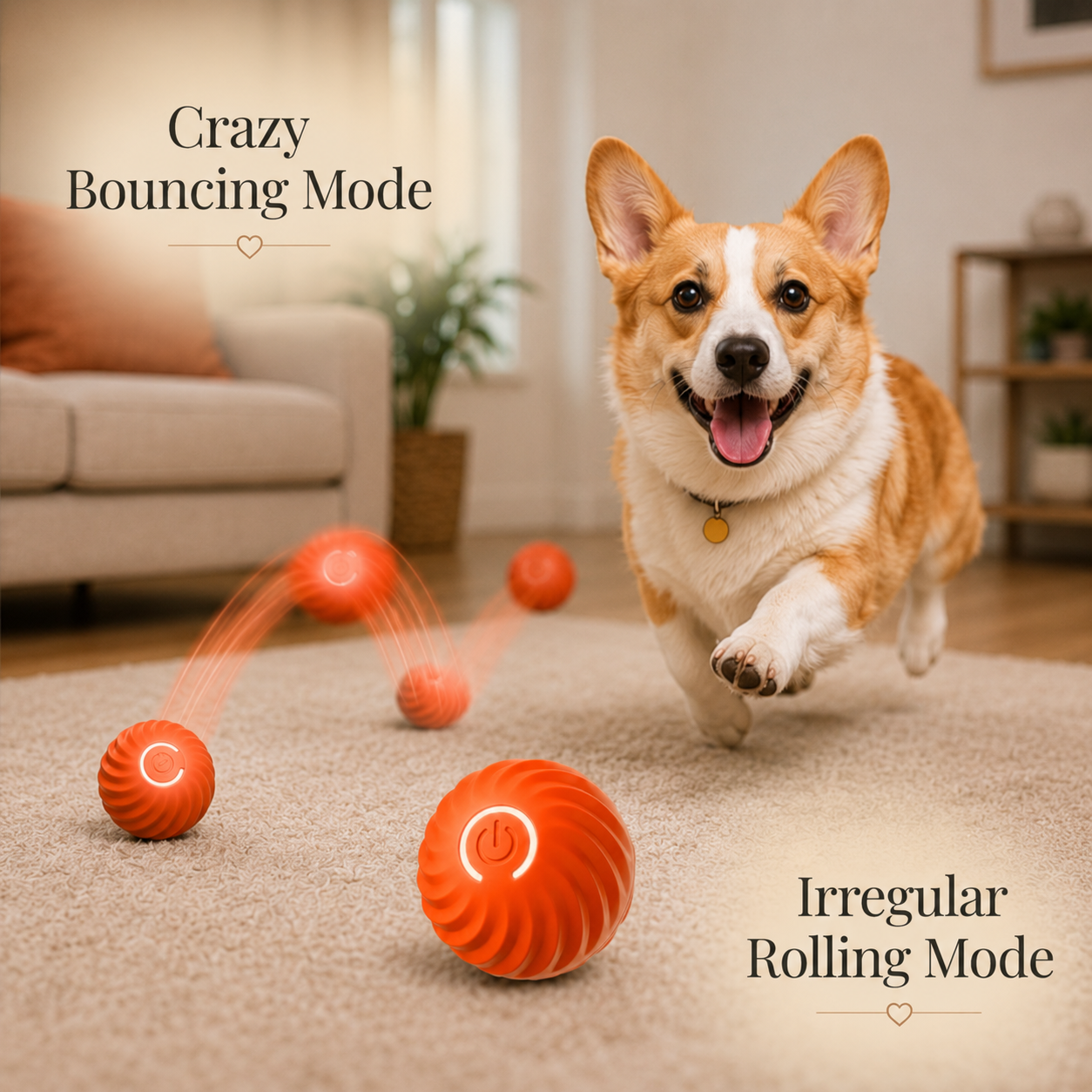 Smart Bouncing Pet Ball Toy